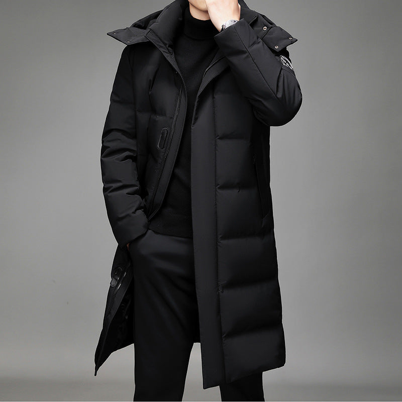 Men's Winter Long Warm Down Jacket