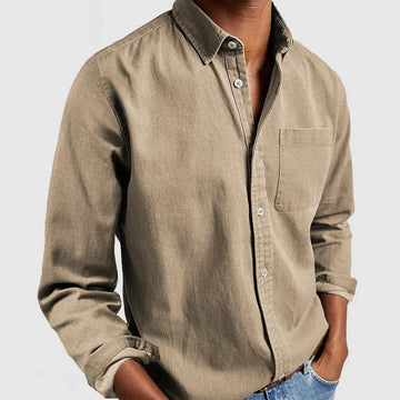 2024 Men's New Long Sleeve Lapel Shirt