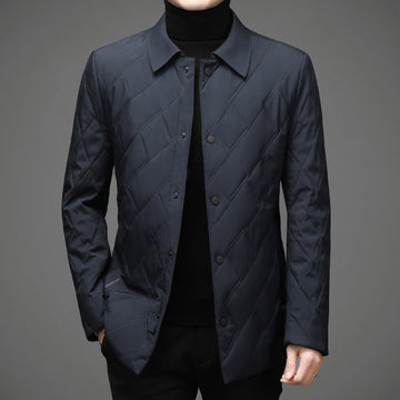 Men's lightweight warm business thin cotton jacket