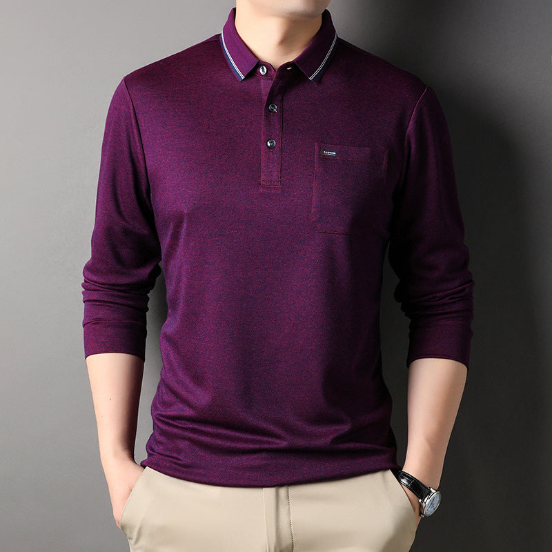 Men's Casual Lapel Pocket Polo Shirt