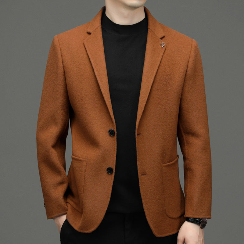 New Men's Fashion Double-faced Cashmere Blazer