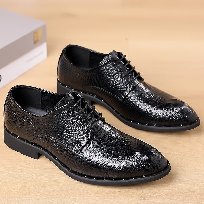 2023 New Men's Business Soft Sole Casual Wear-Resistant Breathable Anti-Slip Leather Shoes