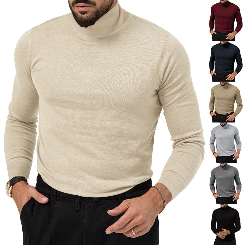 2023 New High Elastic High Collar Knitted Warm Base Cashmere Sweater