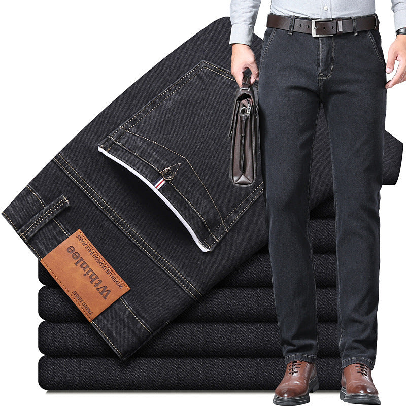 Men's Spring Stretch Straight Fashion Casual Jeans