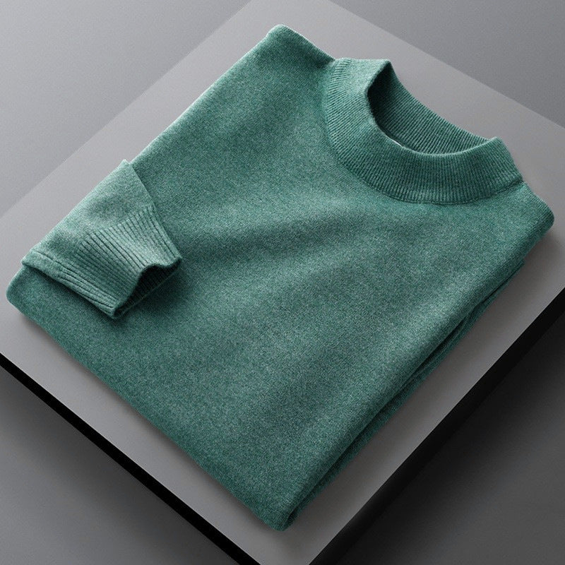 Winter Solid Color Half Turtleneck Sweater