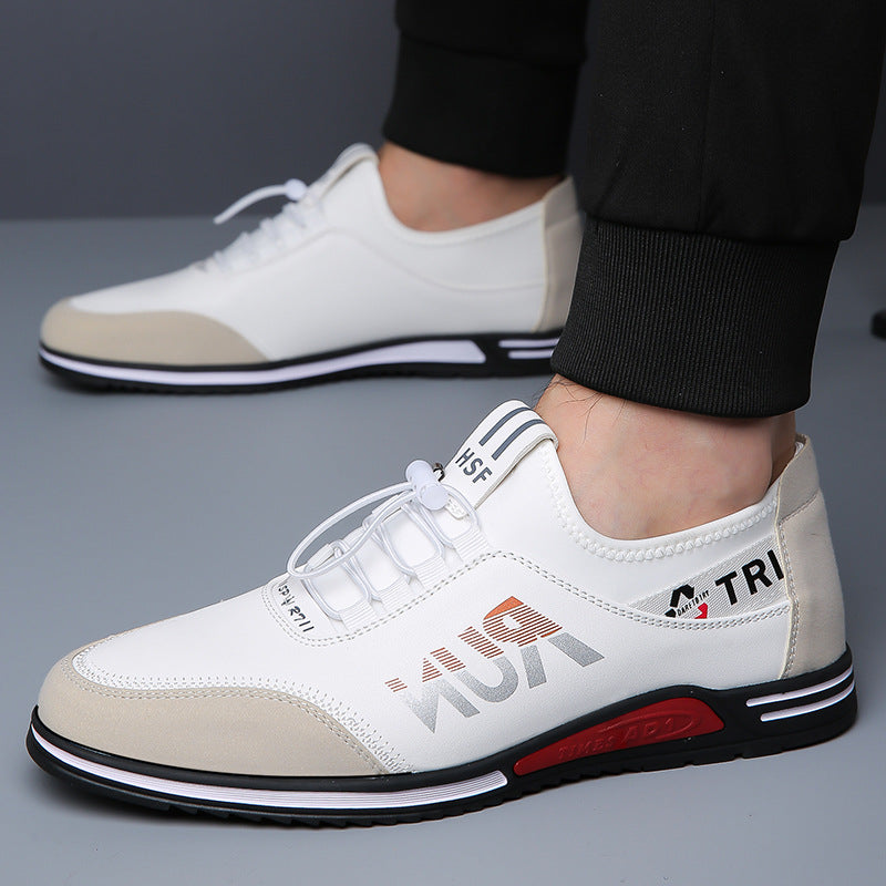 Men's New Versatile Soft-soled Non-slip Breathable Sports Casual Leather Shoes