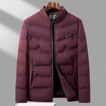 Men's Warm Duck Down Stand Collar Business Casual Down Jacket