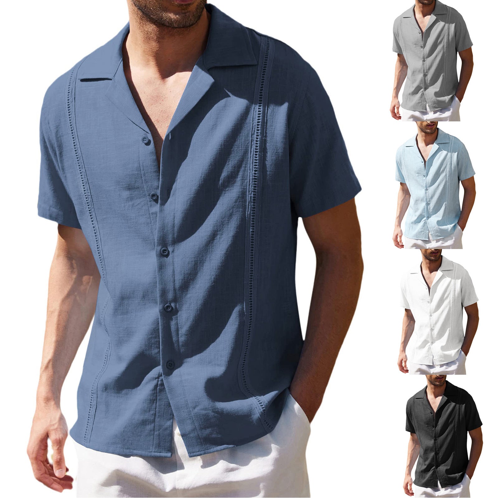 Men's Loose Casual Linen Shirt