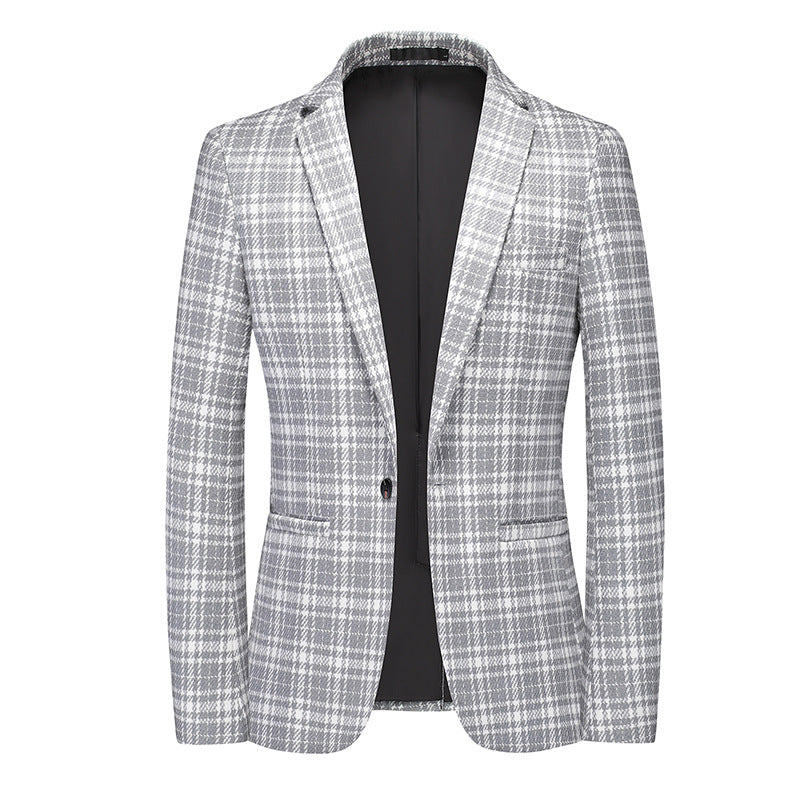 New Fashion Casual Plaid Blazer