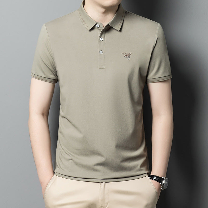 2023 New Men's High Quality Lapel Polo Shirt