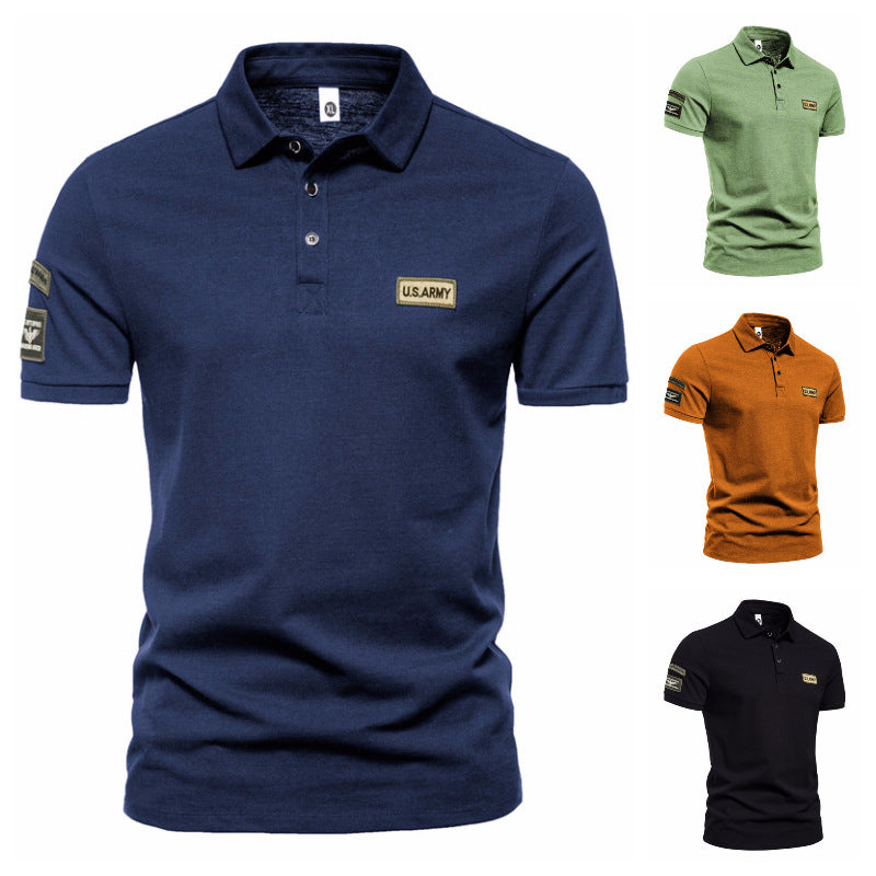 2024 Spring Men's Short-sleeved Polo Shirt