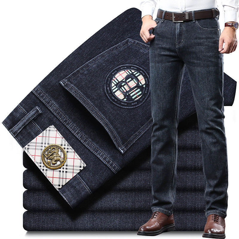 Men's Slim Straight Casual Business Casual Stretch Jeans