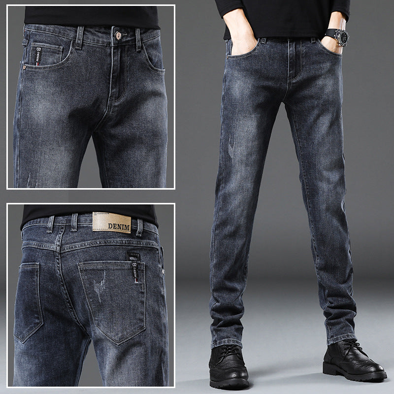 Trendy stretch casual business jeans