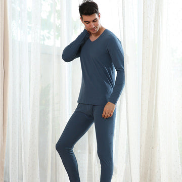 Men's Velvet Seamless Thermal Underwear Set of 2