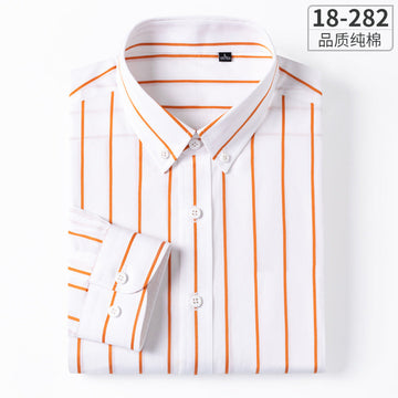 Men's Pure Cotton Business Casual Striped Shirt