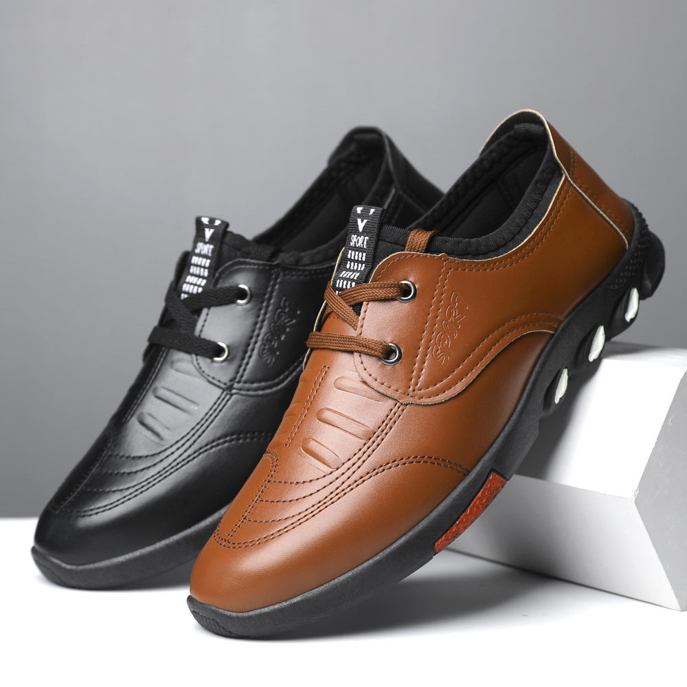 Autumn New Soft Bottom Comfortable Non-slip Leather Shoes