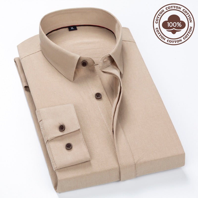 Men's 100% Cotton Business Casual Shirt