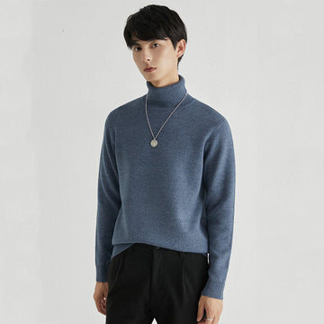 Men's Slim Fit Thickened Turtleneck Sweater