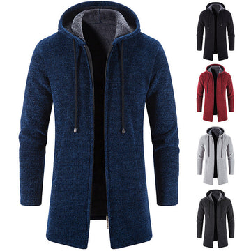 Men's Plush All-match Chenille Knitted Sweater Jacket