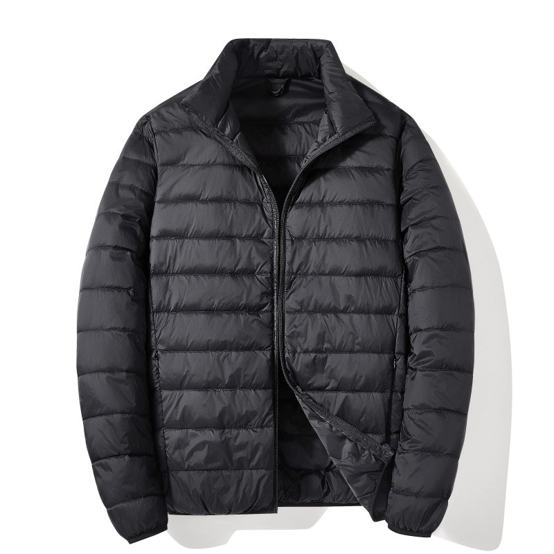 Men's White Duck Down Casual Warm Down Jacket