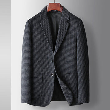 Men's Casual High Quality Wool Houndstooth Blazer