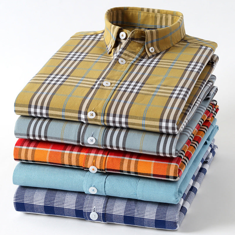 2023 Cotton Plaid Casual Shirt