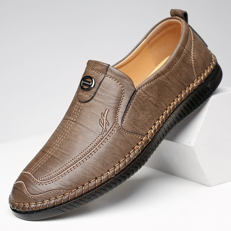 Men's casual soft sole business leather shoes