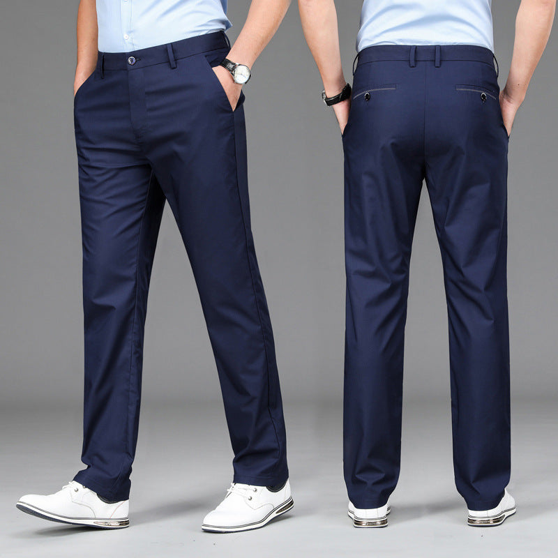 Men's Soft Loose Stretch Business Casual Pants