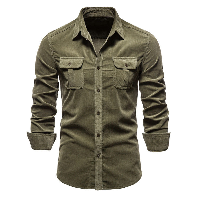 Men's Corduroy Business Casual Shirt