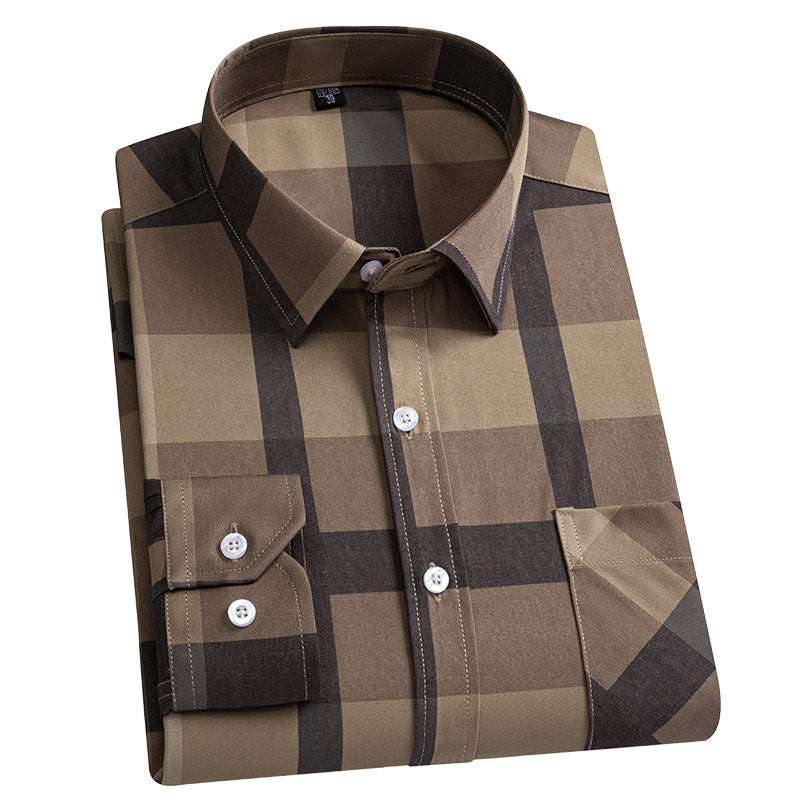 New Men's Cotton Casual Fashion Versatile Shirt