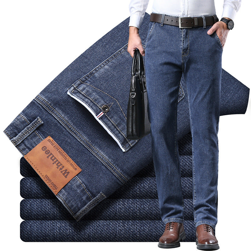 Men's Spring Stretch Straight Fashion Casual Jeans