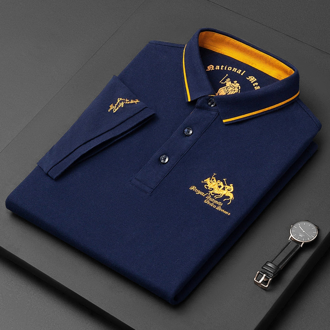 2023 New Lapel Embroidered Polo Shirt