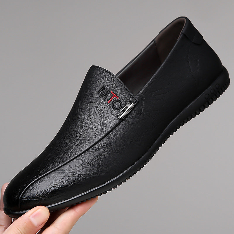 Breathable casual soft-soled non-slip leather shoes