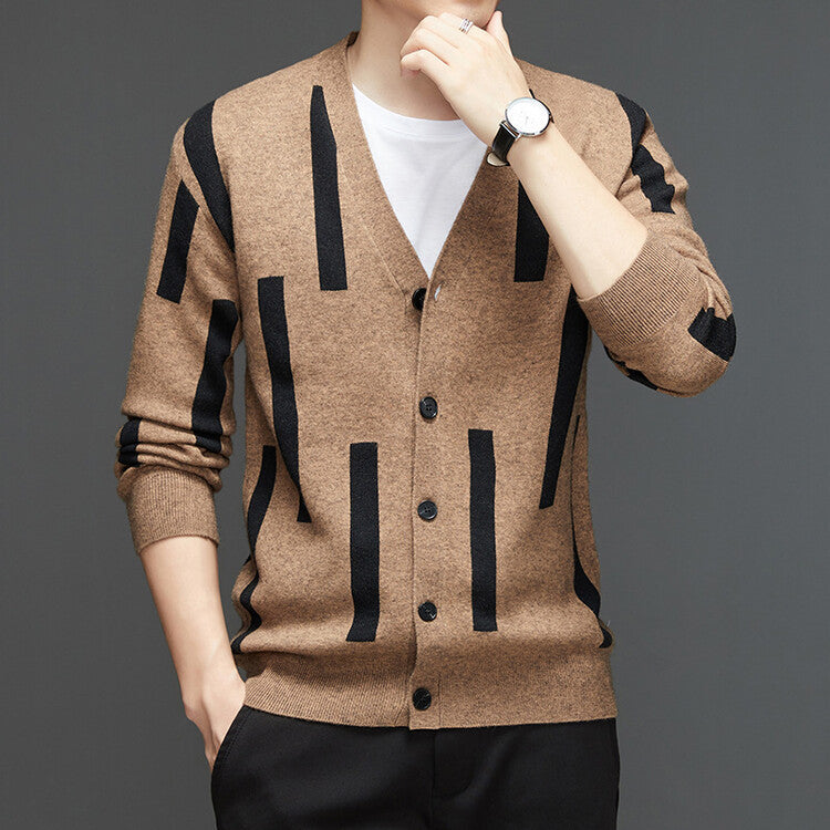 Men's New Wool Slim Casual Cardigan