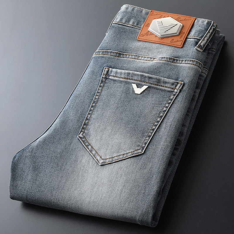 2023 New High-end Men's Straight-leg All-match Jeans