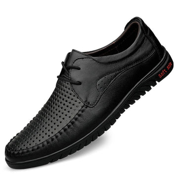 Men's Breathable Genuine Leather Business Casual Leather Shoes