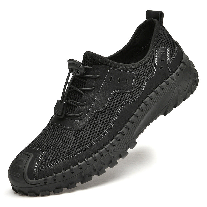 Men's large size outdoor mesh breathable casual shoes