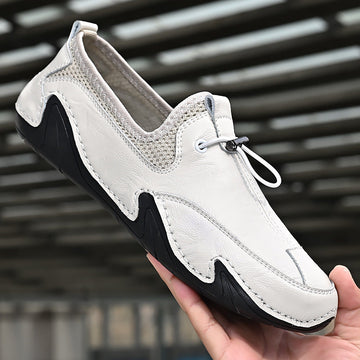 New style slip-on trendy British casual leather shoes