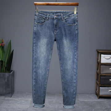 Men's All-match Stretch Slim Fit Wrinkle-resistant Straight Jeans