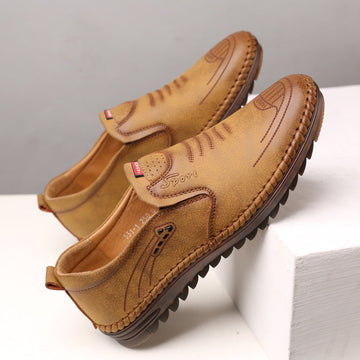 Trendy new soft-soled versatile casual leather shoes