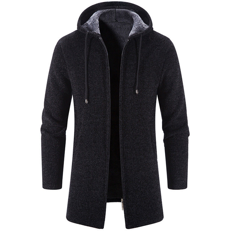 Men's Plush All-match Chenille Knitted Sweater Jacket