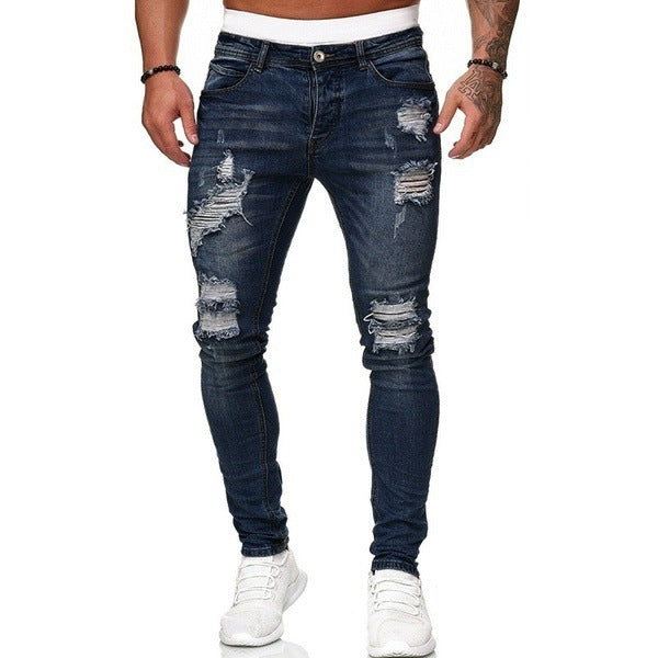 Men's Ripped Slim Jeans