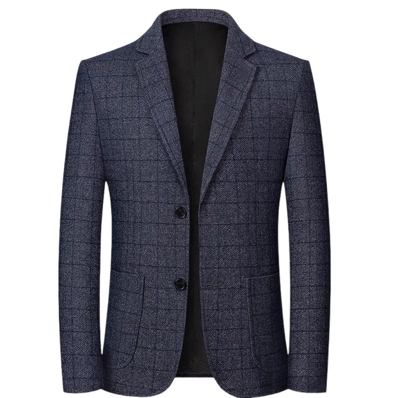 Men's New Business Casual Fashion Plaid Blazer