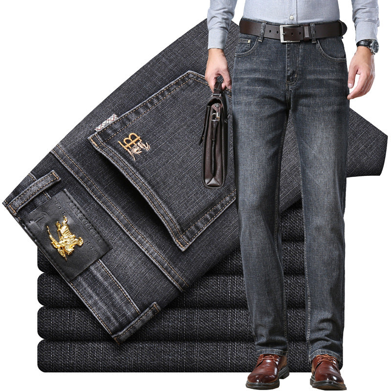 Men's Business Straight Casual Stretch Jeans