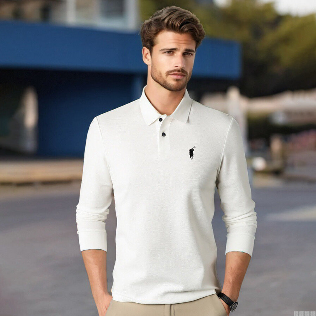 Men's Lapel High-end Business Casual Polo Shirt