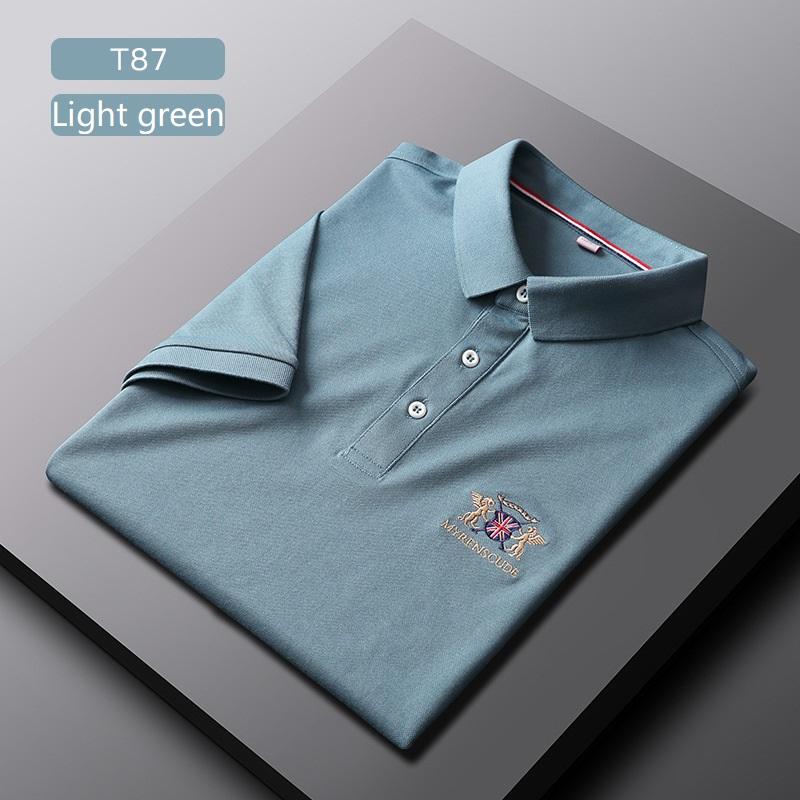 2021 Summer Men's Casual Ice Silk Polo Shirts