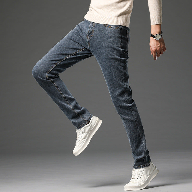 Straight fit loose slim casual trendy jeans