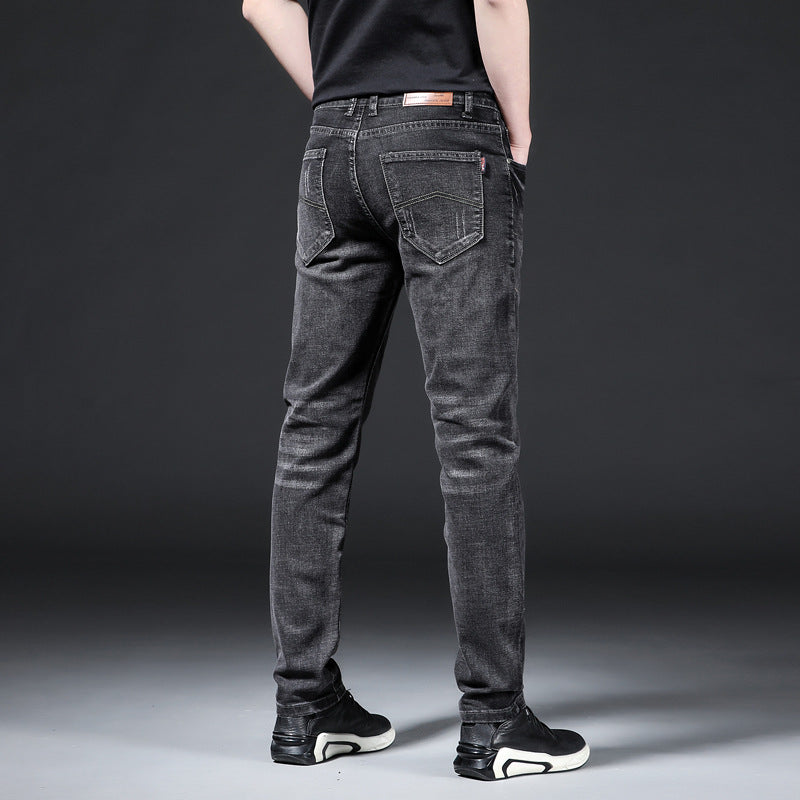 All-match straight-leg casual jeans