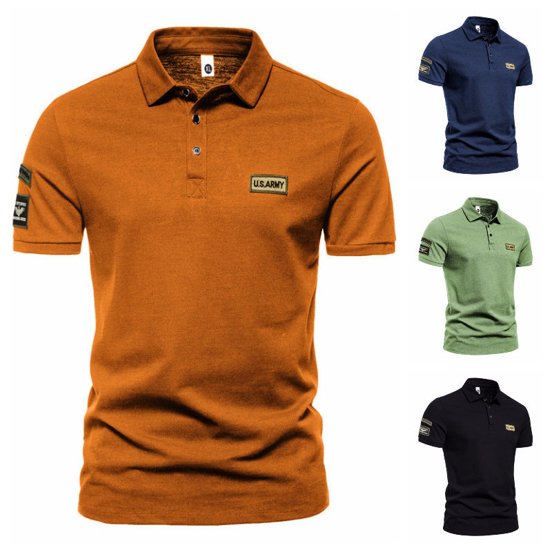 2024 Spring Men's Short-sleeved Polo Shirt