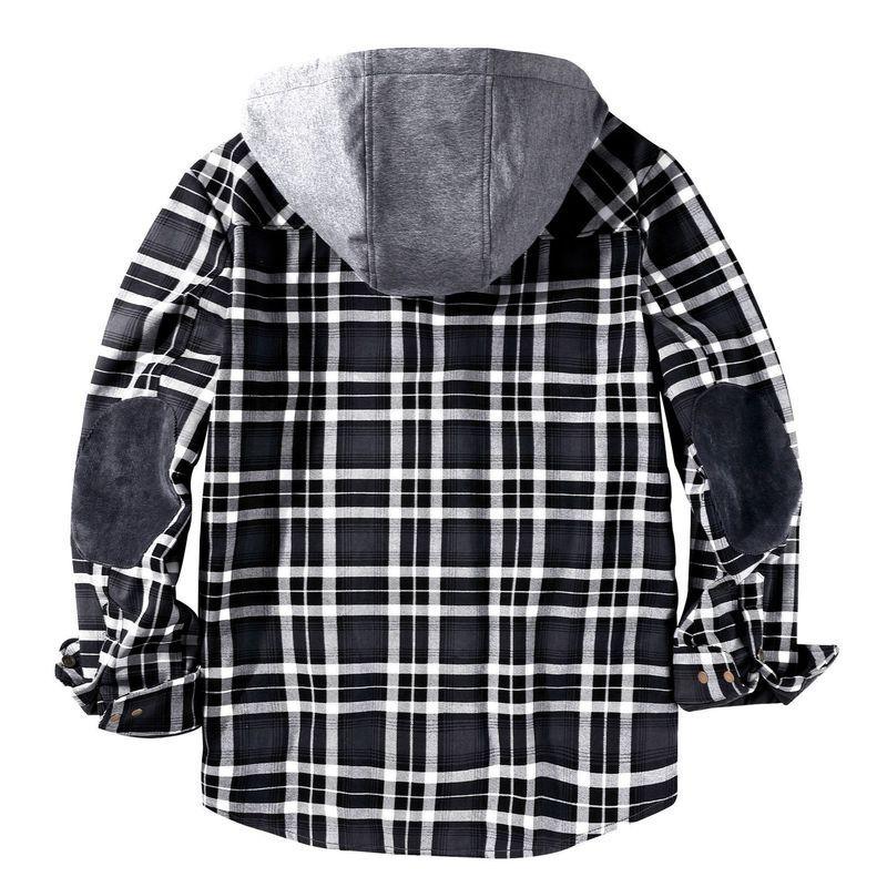 Men's Fleece Warm Cotton Plaid Jacket